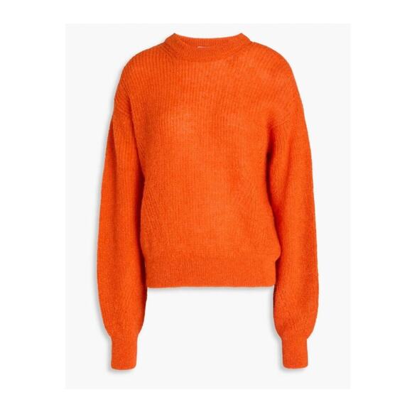 Veronica beard melinda crew neck sweater deep orange size S - Picture 2 of 11